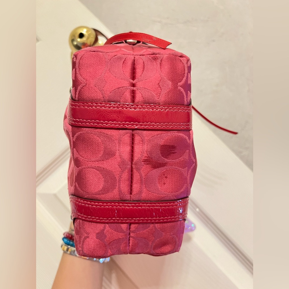 đź©·2010 Vintage Coach Signature Demi Carly hobo Shoulder Bag/Wristletđź©· - Picture 5 of 9